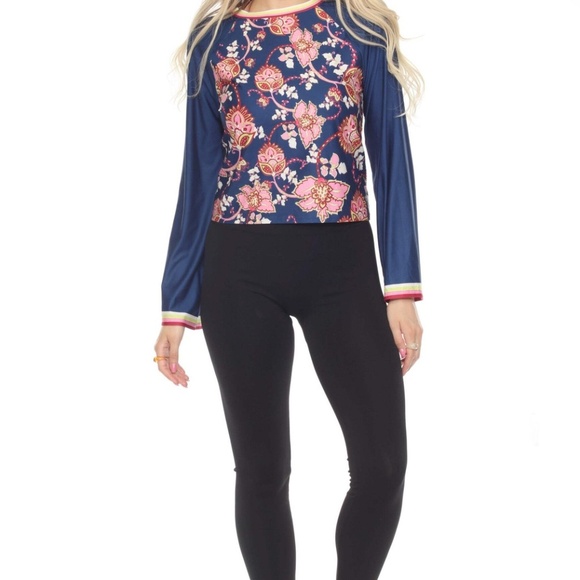 Johnny Was Kimono Sleeve Swing Tee Top Montreux Size Small - Picture 5 of 8